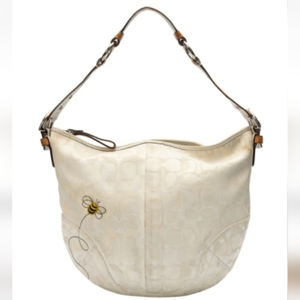Limited Rare Edition Coach Signature Optic Bumble Bee Tote Bag